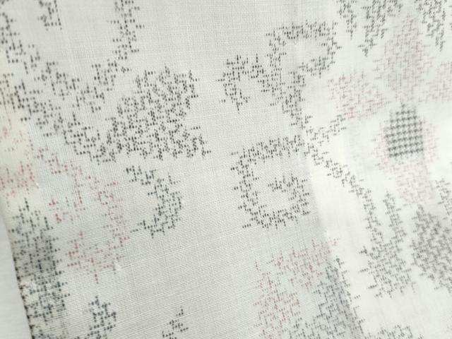 平和屋着物＊夏物　紗紬　吉祥文　正絹　逸品　CABM7313th