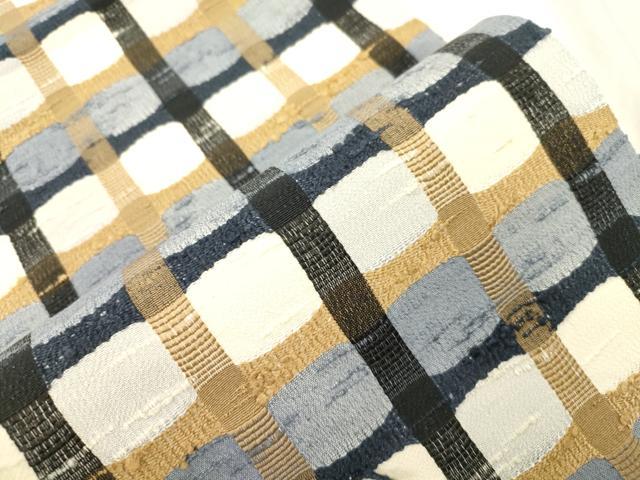 平和屋着物●隼人紬工房　杉山彌太郎　全通柄袋帯　吉野間道　証紙付き　正絹　逸品　CABM7616dy