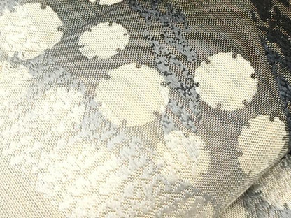 平和屋着物●両面　全通柄袋帯　霞雪輪文　金通し地　正絹　逸品　CABM7678dy