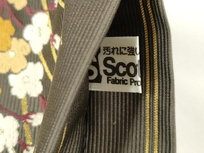 平和屋着物●西陣　志美津織物謹製　亜我紗　六通柄袋帯　瑞花詩集　金糸　正絹　逸品　CABM7682dy