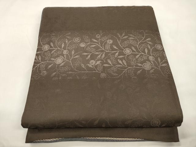 平和屋着物●両面　太鼓柄袋帯　作家物　黄金ムガ蚕　花唐草文　正絹　逸品　CABM7713dy