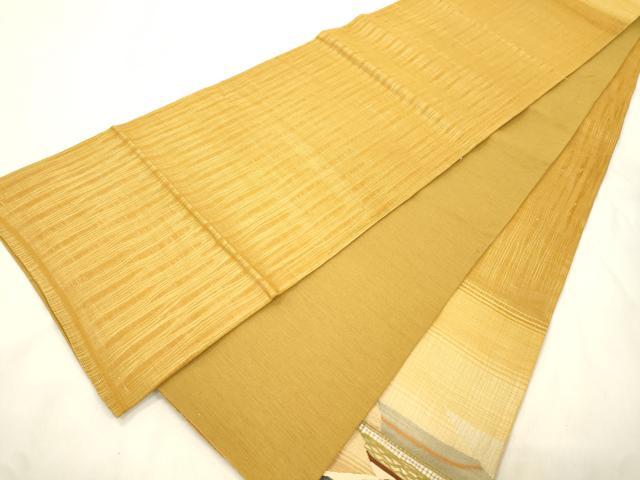 平和屋着物▽太鼓柄袋帯　スリーシーズン　春夏秋　すくい織　幾何学文　正絹　逸品　CABM7752dy