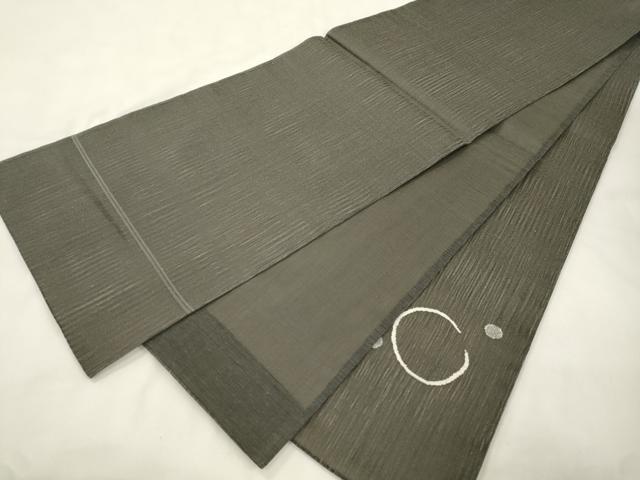 平和屋着物▽太鼓柄袋帯　スリーシーズン　春夏秋　すくい織　丸文　正絹　逸品　CABM7754dy