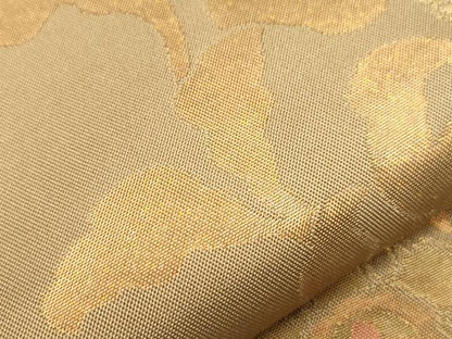 平和屋着物●織物一筋名門　織悦　全通柄　本袋帯　草花文　金糸　正絹　逸品　CABM7794dy
