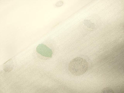 平和屋着物▽太鼓柄袋帯　スリーシーズン　春夏秋　丸文　銀糸　正絹　逸品　CABM7831dy