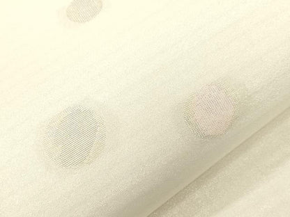 平和屋着物▽太鼓柄袋帯　スリーシーズン　春夏秋　丸文　銀糸　正絹　逸品　CABM7831dy