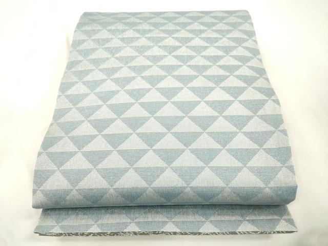 平和屋着物▽六通柄袋帯　スリーシーズン　春夏秋　雪輪楽器文　金銀糸　正絹　逸品　CABM7837dy
