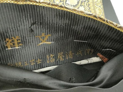 平和屋着物●西陣織　陰山織物謹製　箔屋清兵衛　全通柄袋帯　吉祥文　金糸　正絹　逸品　CABM7879dy