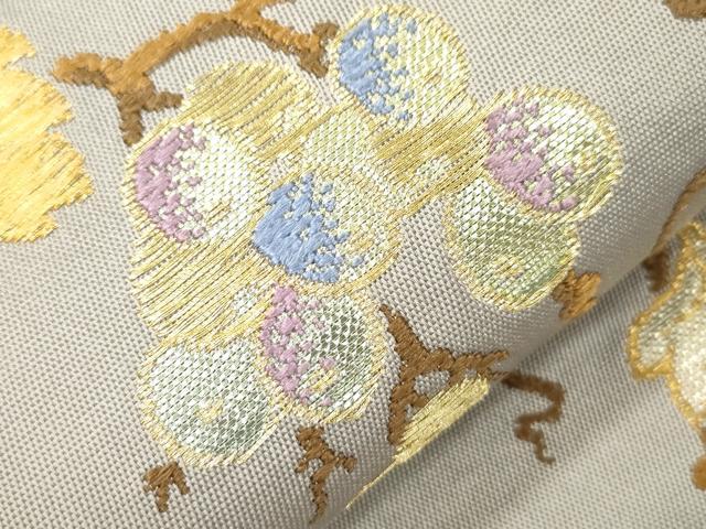平和屋着物●龍村美術織物　たつむら　六通柄　本袋帯　豊饒葡萄文　金銀糸　正絹　逸品　CABM7886dy