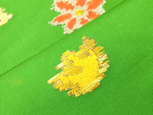 平和屋着物●龍村平蔵製　六通柄　本袋帯　モール昌花　金銀糸　正絹　逸品　CABM7887dy