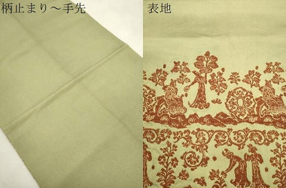 平和屋着物●龍村平蔵製　六通柄　本袋帯　天平彩菅文　金糸　正絹　逸品　CABM7889dy
