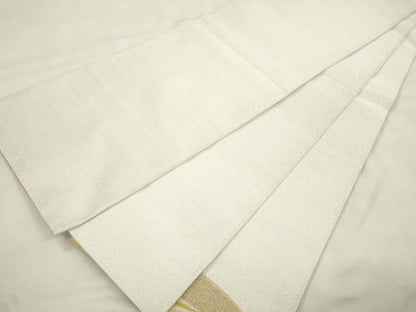 平和屋着物●爪掻き本綴れ　太鼓柄袋帯　流水文　金銀糸　正絹　逸品　未使用　CABM7908dy
