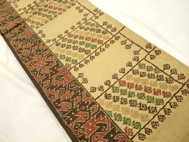 平和屋着物●名門木屋太　今河織物　六通柄袋帯　幾何学文　正絹　逸品　CABM7925dy