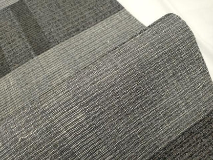 平和屋着物●六通柄袋帯　横段紋　金糸　正絹　逸品　CABM7946dy