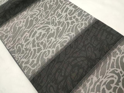 平和屋着物●両面　太鼓柄袋帯　雪輪文　金銀彩　正絹　逸品　CABM7956dy