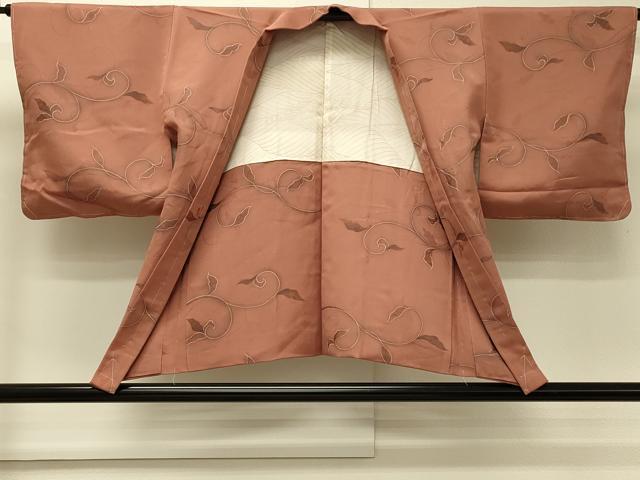平和屋着物＃羽織　地紋起こし　蔦の葉文　暈し染め　正絹　逸品　未使用　CABM8078in