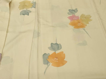 平和屋着物＃羽織　枝花文　正絹　逸品　CABM8098in