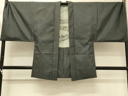 平和屋着物＃男性　本場大島紬　羽織　100亀甲　総詰め　キングサイズ　正絹　逸品　CABM8175in