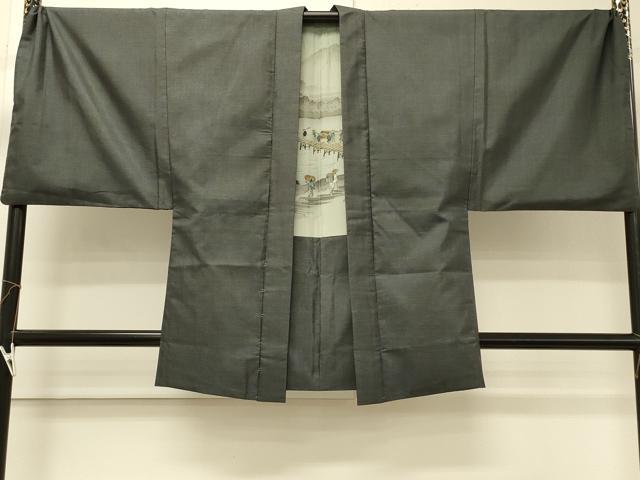 平和屋着物＃男性　本場大島紬　羽織　100亀甲　総詰め　キングサイズ　正絹　逸品　CABM8175in