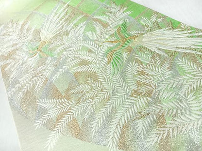 平和屋着物◎六通柄袋帯　唐織　飛鳥文　金銀糸　正絹　逸品　CABM8414nb
