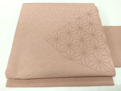 平和屋着物◎中国三大刺繍　相良刺繍　総刺繍　九寸名古屋帯　吉祥文様　鬼しぼ縮緬　正絹　逸品　CABM8463nb