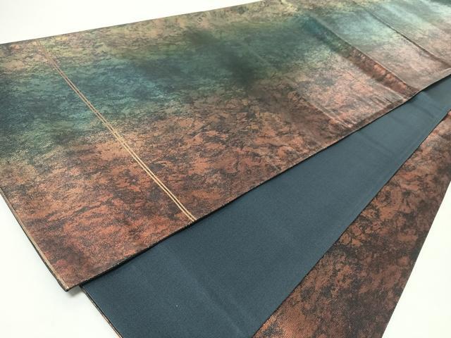 平和屋着物◎六通柄袋帯　箔のつどい　金糸　正絹　逸品　CABM8512nb