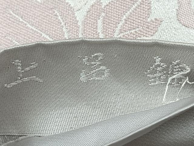 平和屋着物◎六通柄袋帯　唐織　上品錦　花唐草文　銀糸　正絹　逸品　CABM8624nb