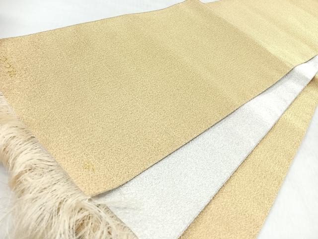 平和屋着物◎両面　全通柄袋帯　綴れ　金糸　正絹　逸品　未使用　CABM8625nb