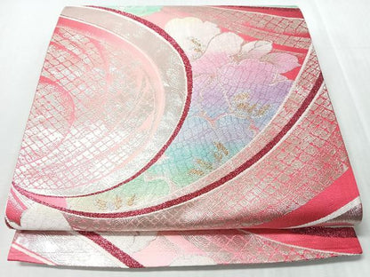 平和屋着物◎両面　全通柄袋帯　桃山両面全通　金銀糸　正絹　逸品　CABM8681nb