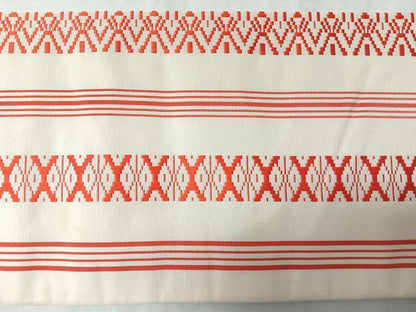 平和屋着物◎本場筑前博多織　全通柄九寸名古屋帯　献上　正絹　逸品　CABM8687nb
