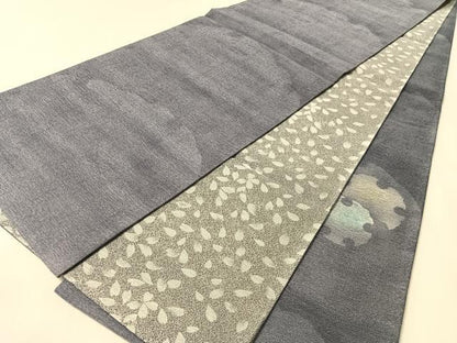 平和屋着物●両面　太鼓柄袋帯　雪輪重ね　正絹　逸品　CABM8850vp