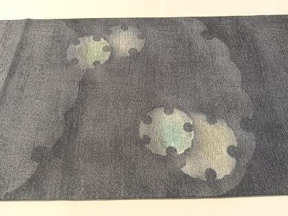 平和屋着物●両面　太鼓柄袋帯　雪輪重ね　正絹　逸品　CABM8850vp