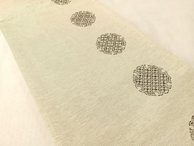 平和屋着物●両面　全通柄袋帯　雪輪吉祥文　正絹　逸品　CABM8858vp