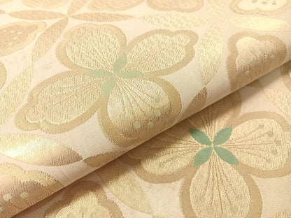 平和屋着物●六通柄袋帯　菱花文　金糸　ますいわ屋扱い　正絹　逸品　CABM8870vp