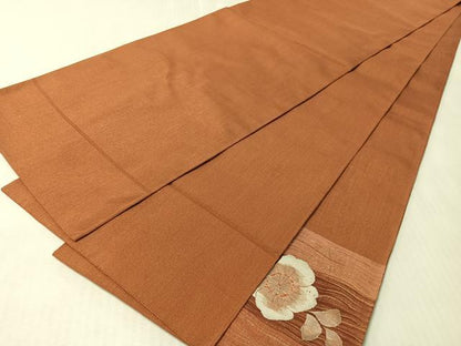 平和屋着物●太鼓柄袋帯　すくい織　辻が花　金糸　正絹　逸品　CABM8879vp