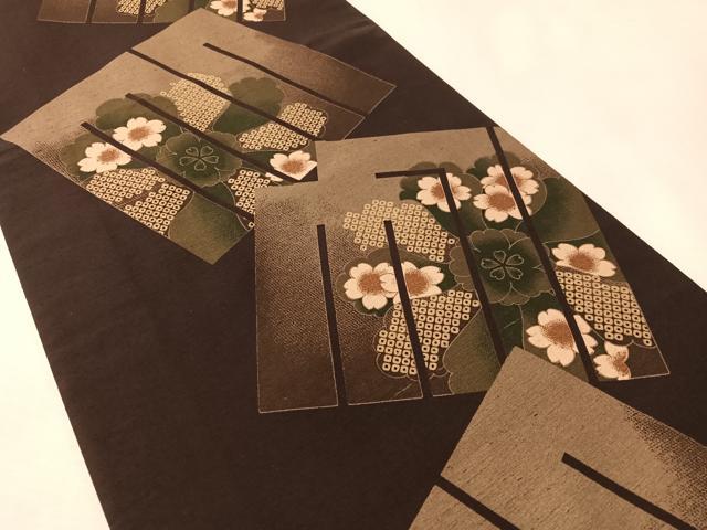 平和屋着物●両面　全通柄　京袋帯　源氏香花文　CABM8881vp