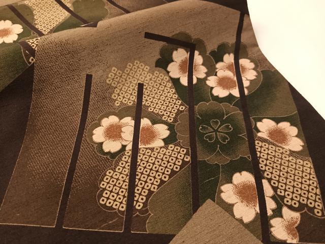 平和屋着物●両面　全通柄　京袋帯　源氏香花文　CABM8881vp