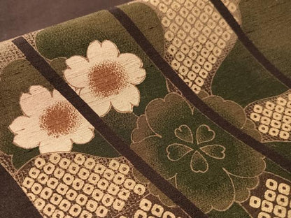 平和屋着物●両面　全通柄　京袋帯　源氏香花文　CABM8881vp
