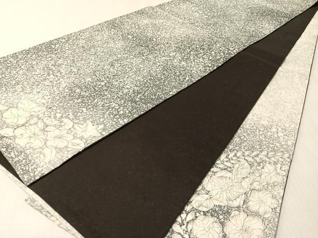 平和屋着物●太鼓柄袋帯　本場縞大島紬地　辻が花　絞り　正絹　逸品　CABM8916vp
