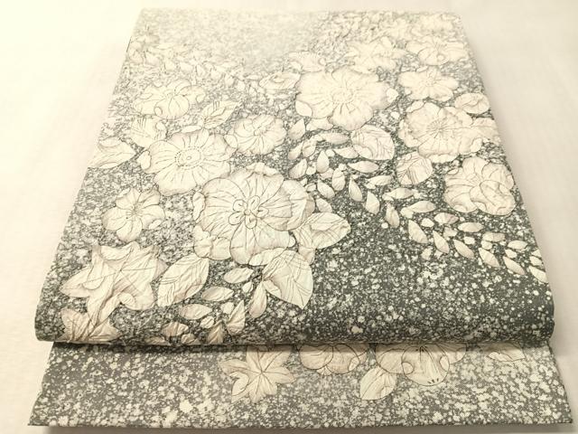 平和屋着物●太鼓柄袋帯　本場縞大島紬地　辻が花　絞り　正絹　逸品　CABM8916vp