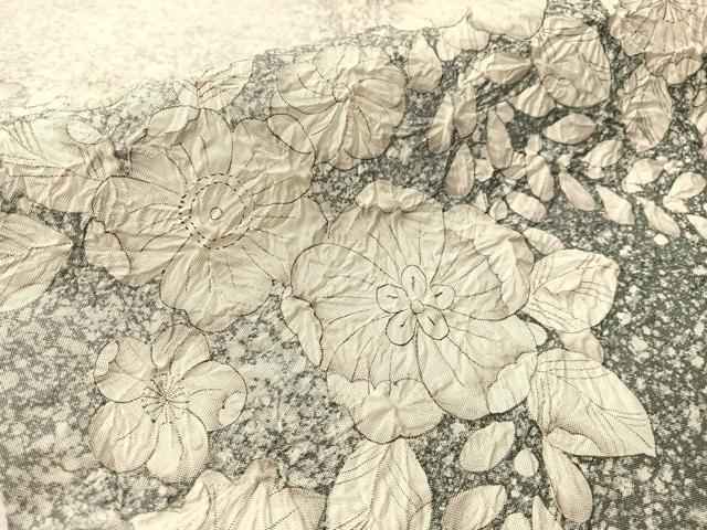 平和屋着物●太鼓柄袋帯　本場縞大島紬地　辻が花　絞り　正絹　逸品　CABM8916vp