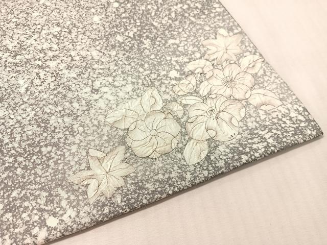 平和屋着物●太鼓柄袋帯　本場縞大島紬地　辻が花　絞り　正絹　逸品　CABM8916vp