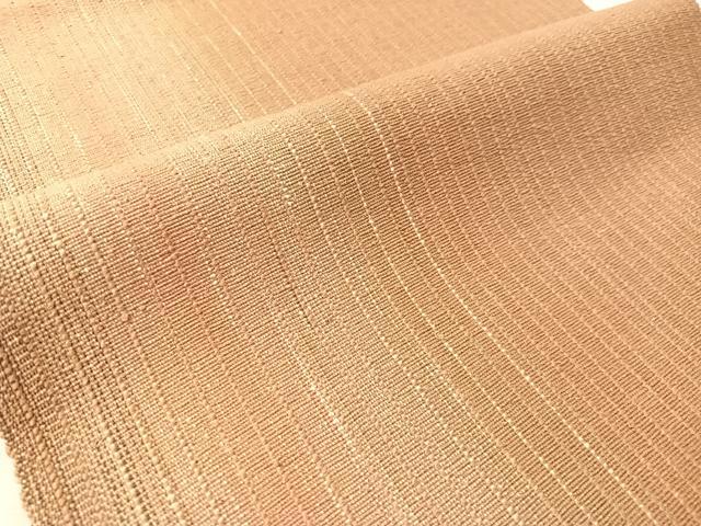 平和屋着物●八寸名古屋帯　紬地　雨縞　正絹　逸品　未使用　CABM9080vp