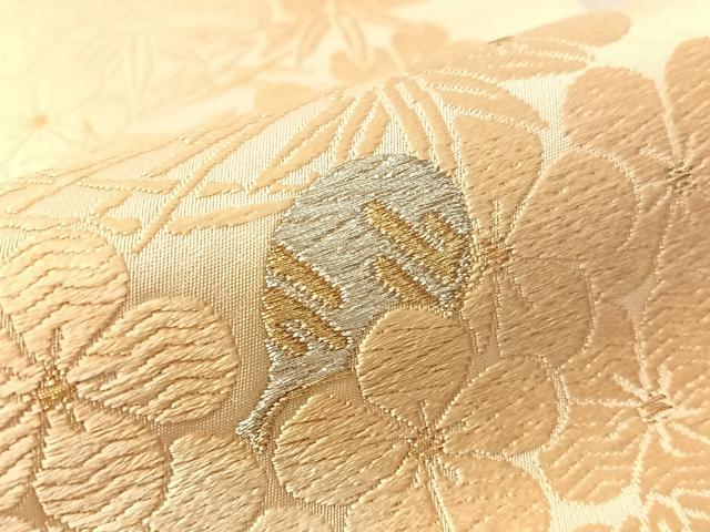 平和屋着物●全通柄袋帯　唐織　松竹梅宝尽くし　金銀糸　正絹　逸品　CABM9127vp