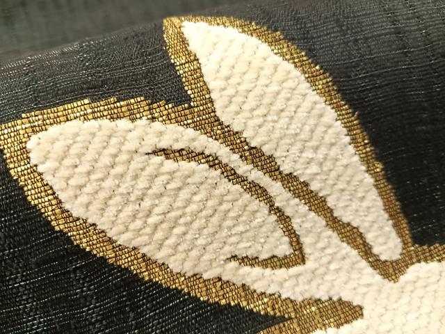 平和屋着物▽太鼓柄袋帯　スリーシーズン　春夏秋　櫛織　モール　兎　金銀糸　正絹　逸品　CABM9130vp
