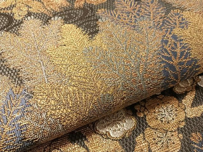 平和屋着物▽六通柄袋帯　スリーシーズン　春夏秋　流水松竹梅　金銀糸　正絹　逸品　CABM9137vp