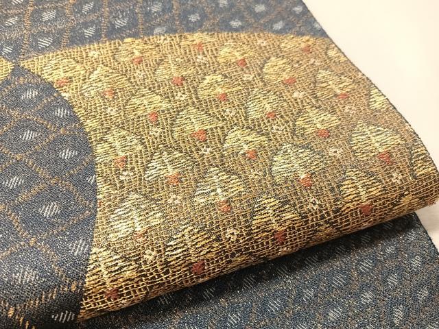 平和屋着物●六通柄袋帯　吉祥文　金糸　正絹　逸品　CABM9146vp
