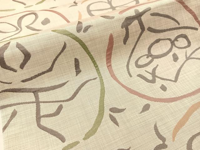 平和屋着物●名門木屋太　今河織物　六通柄袋帯　抽象文　正絹　逸品　CABM9148vp