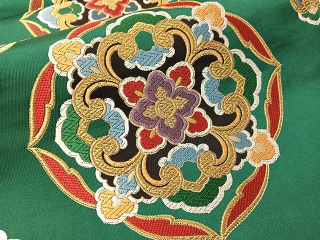 平和屋着物●西陣　河瀬満織物謹製　六通柄袋帯　唐織　千都錦　天平宝飾華文　金糸　証紙付き　上代49万　正絹　逸品　未使用　CABM9166vp