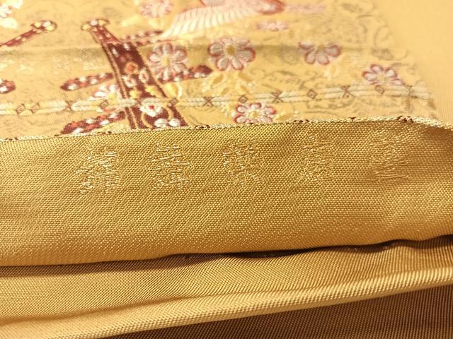 平和屋着物●六通柄　本袋帯　盛唐楽舞錦　金銀糸　正絹　逸品　CABM9176vp